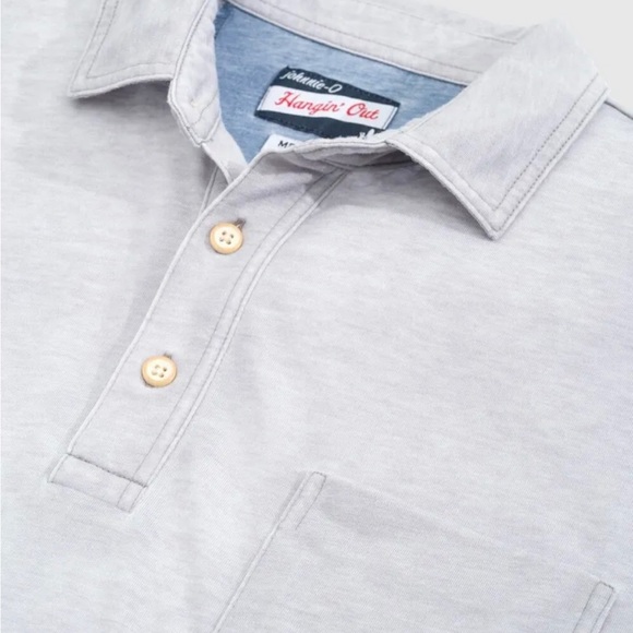 NWT $98 Johnnie-O The Local 3-Button Polo in Quarry sz M - Picture 3 of 4